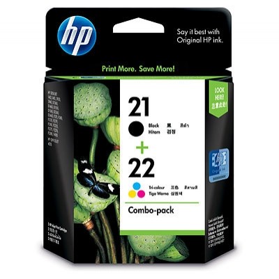 Mực in HP 21/22 Combo pack Inkjet Print Cartridge (CC630A)