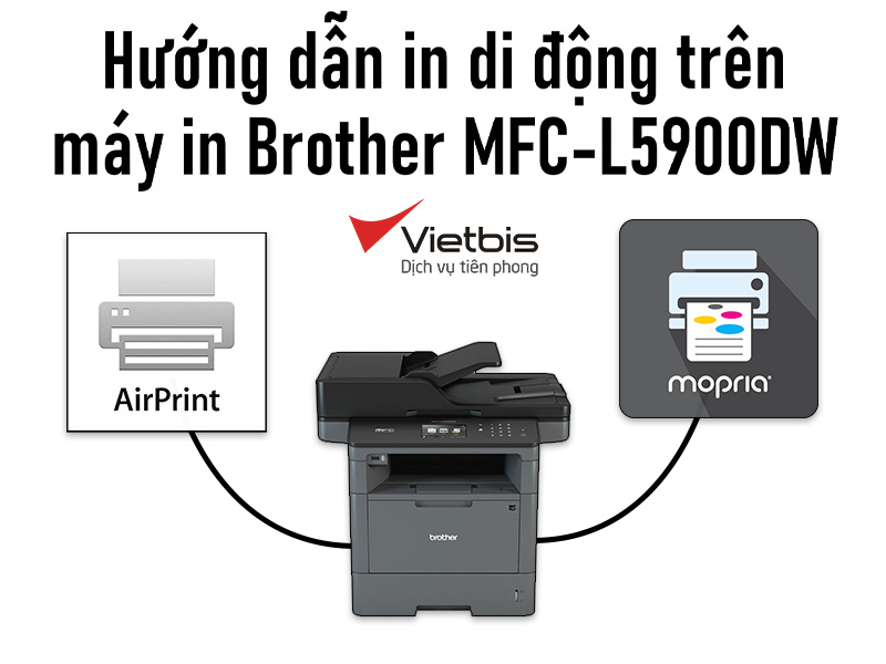 Hướng dẫn in di động trên máy in Brother MFC-L5900DW