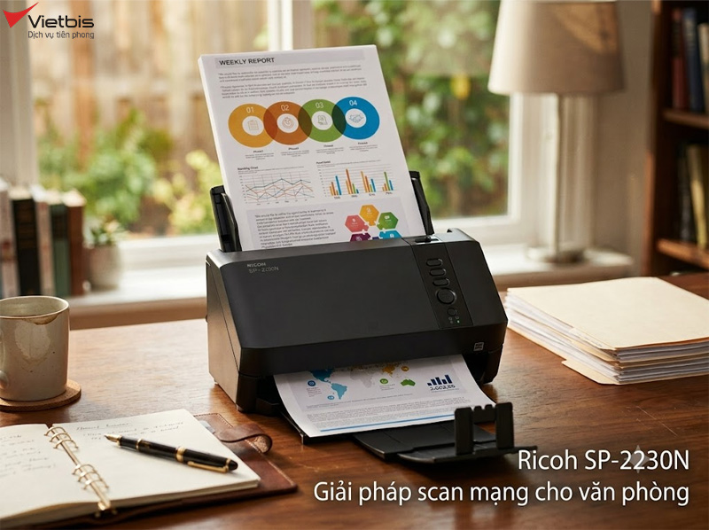 Ricoh SP-2230N: Giải pháp scan mạng cho văn phòng