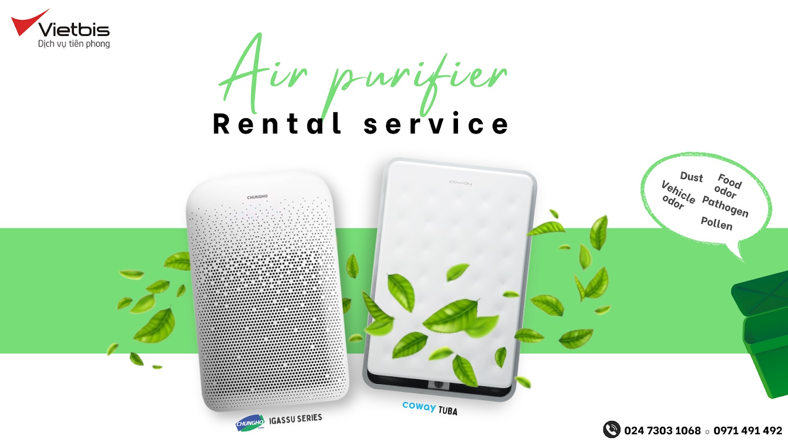 Air purifier rental services for education and office