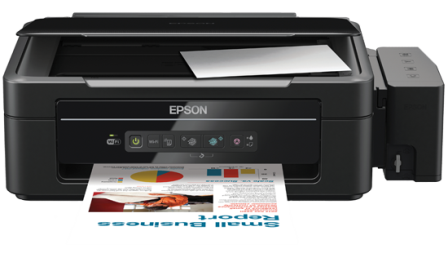 Máy in phun màu Epson L355 In, Scan, Copy, Wifi, gắn sẵn bộ tiếp mực ngoài