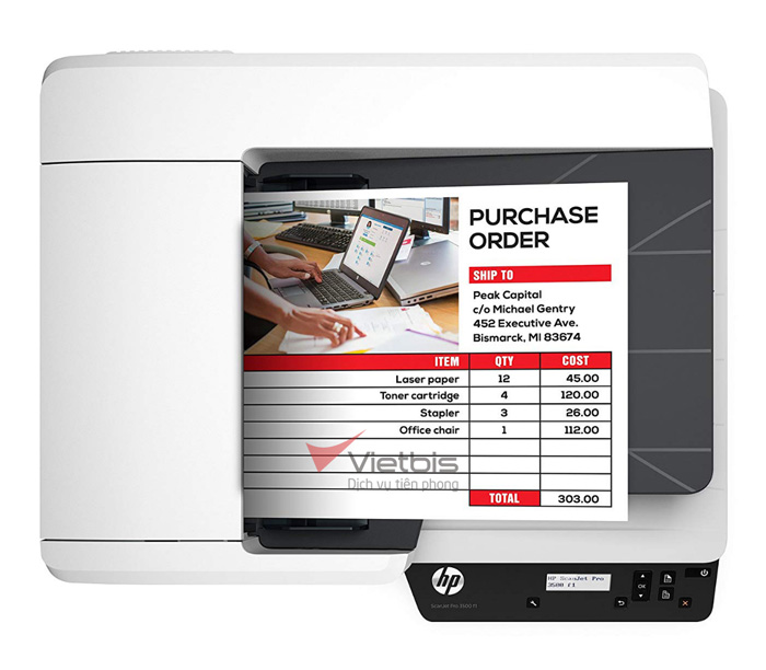 Xử lí scan 2 mặt ngược chiều ở máy scan HP