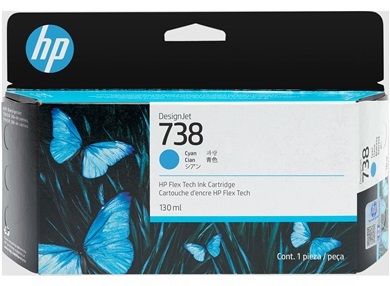 Mực in HP 738 130-ml Cyan