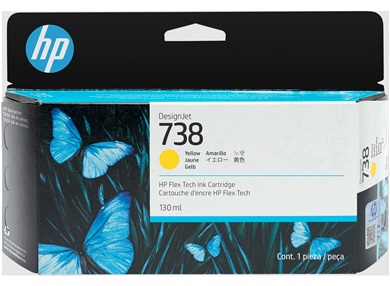 Mực in HP 738 130-ml Yellow