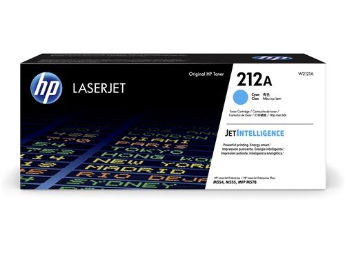 Mực in HP 212A Cyan Original LaserJet Toner Cartridge (W2121A)