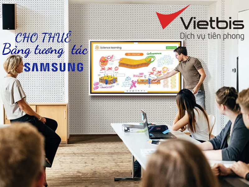 Cho thuê bảng tương tác Samsung tại các tổ chức giáo dục