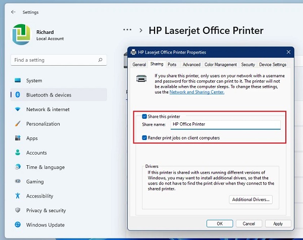 Hướng dẫn chia sẻ máy in trên Windows 11 (6)
