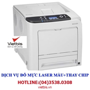 Đổ mực laser màu máy in Ricoh SP C340DN