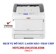 Đổ mực laser màu máy in OKI C833n