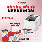 Máy in OKI C834 - In bằng tốt nghiệp, thiệp mời, banner, menu cao cấp
