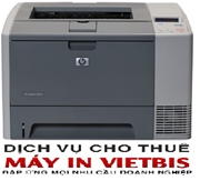 Cho thuê máy in HP 2420 - Không phí thuê bao, tính tiền theo trang in