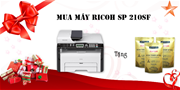 Mua máy in Ricoh SP210SF tặng ngay mực đổ chính hãng